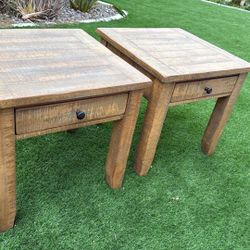 Moving Sale Solid Wood End Table 