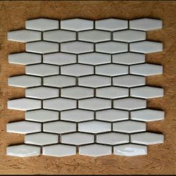 New! Antique White Elongated Hexagon Backsplash Tile
