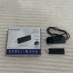 Netgear N900 Dual Band USB WiFi Adapter WNDA4100 w/ Desktop Dock
