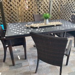 Patio dining set for sale 5 pieces