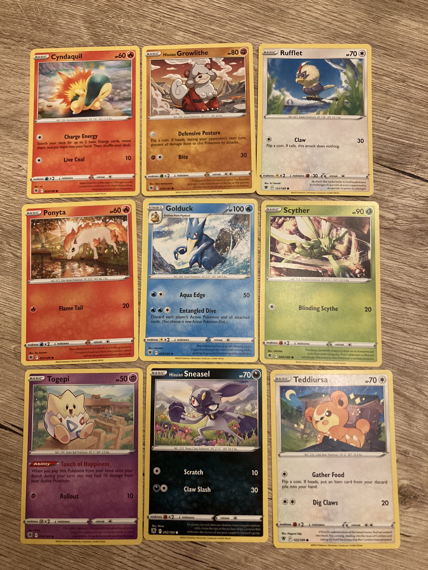 750 Pokémon Cards (no trainers or energy)
