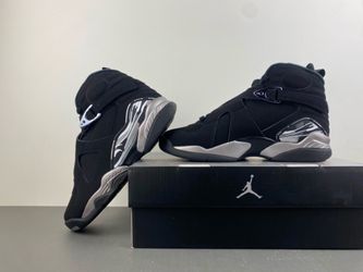Air Jordan 8 Black Chrome Sneakers