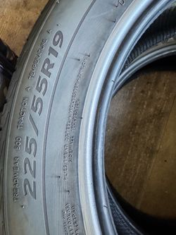 2 tires.   225-55-19