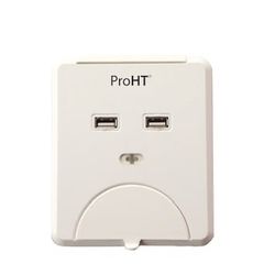 ProHT 6 -Outlet 600 Joules 1875 -Watts White Indoor USB AC Surge Protector