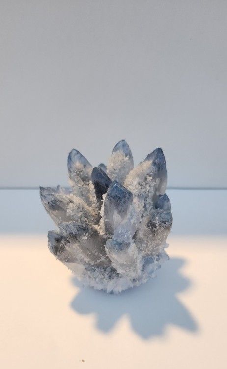 Blue Phantom Quartz Cluster