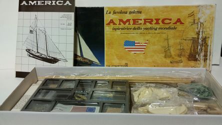 Model boat/ship. AMERICA 1851