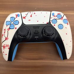 Custom Pink Trumpet Tree Ps5 Controller