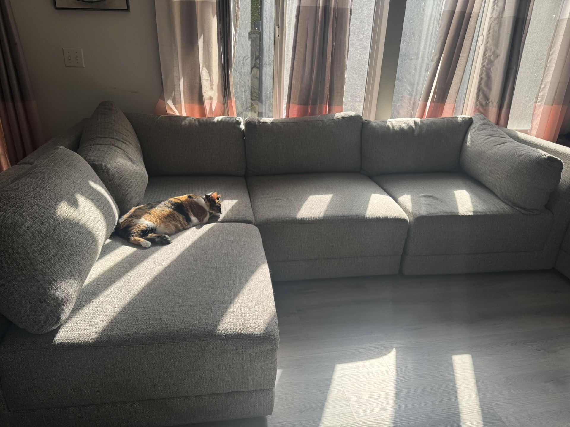 Macys Couch Sectional Grey 