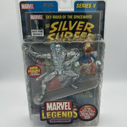 Marvel Legends Silver Surfer Action Figure &Comic Book Series V ToyBiz New 2003