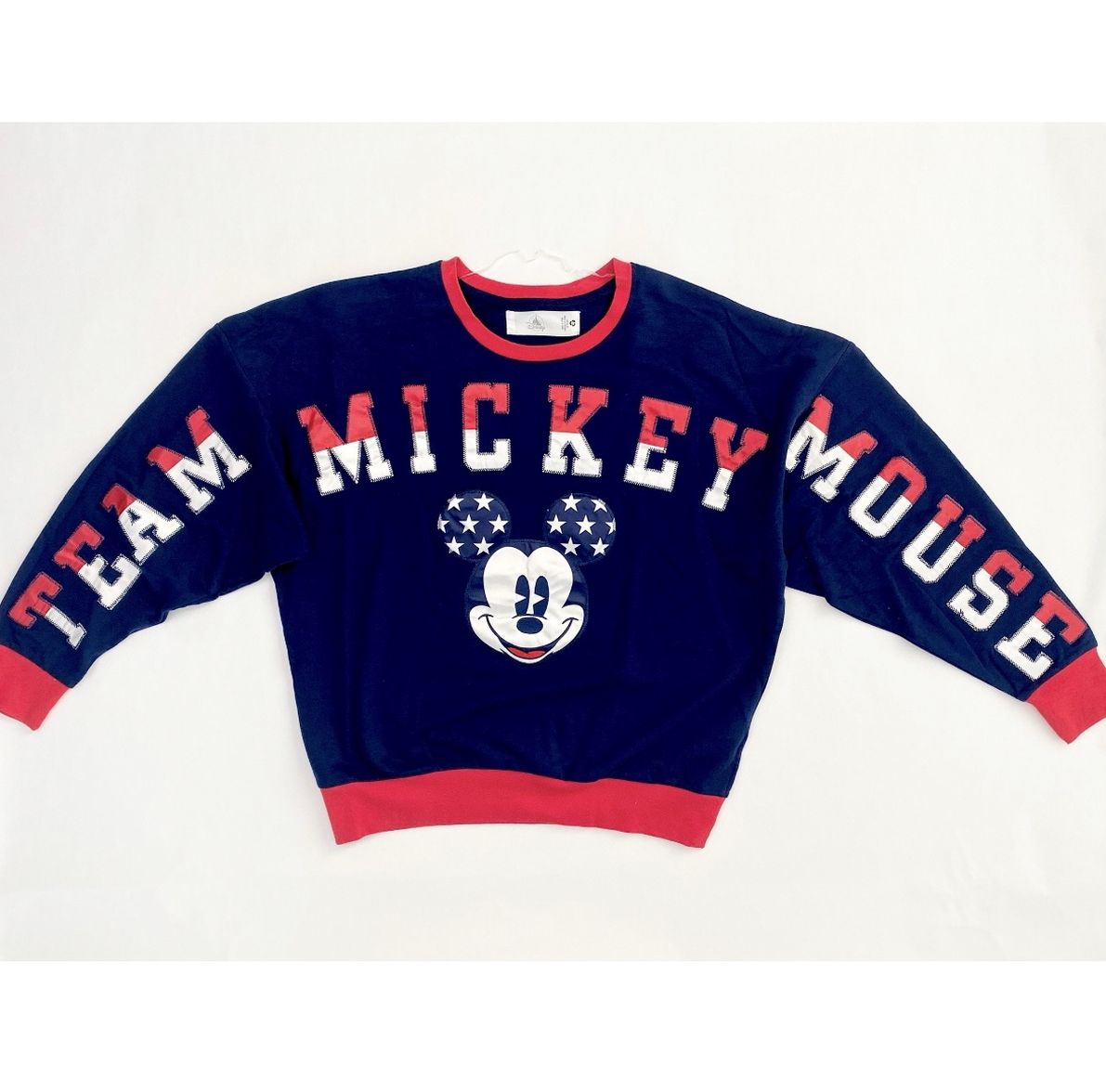 New Disney Team Mickey Mouse Pull Over Adult M
