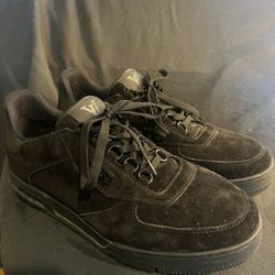 Louis Vuitton Uniform LV Trainer Black Suede Sneakers Virgil Abloh UK 7.5  US 8.5 for Sale in Los Angeles, CA - OfferUp