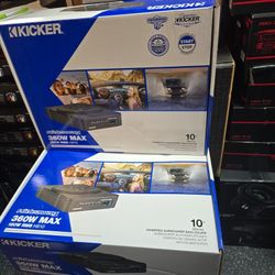 10" KICKER Hideaway  Subwoofer And Amplifier