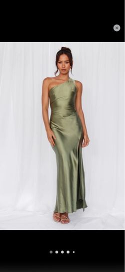 Olive green dress