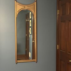 Mid-Century Modern Neoclassical Gilded Wall Pier or Console Mirror