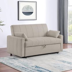 Modern Buclé Sleeper Sofa Delivery Free Just for Today 