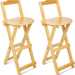 NEW - Bamboo Bar Stools set of 4