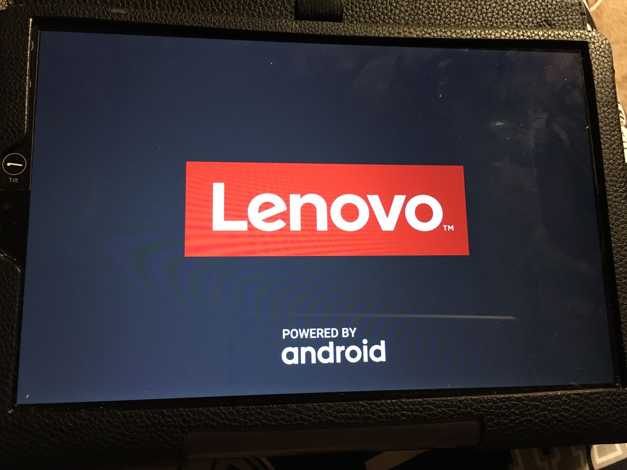 A Used-Good Lenovo YT-X705F Android 10 Yoga Tablet With Case And Cord 2020 64GB, 4GB RAM