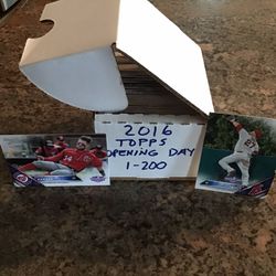 2016 Topps Opening Day Baseball Set