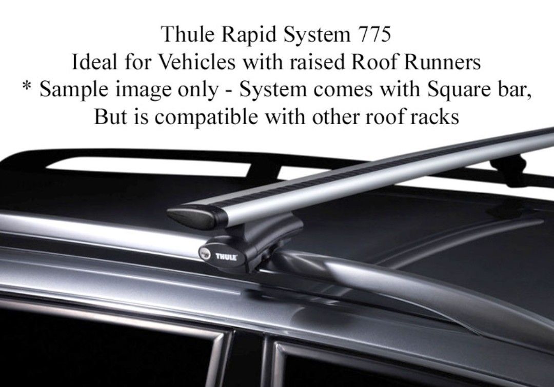 Thule Evo Wingbar W/ 450R Crossroad Foot Pack for Vehicle With Roof Rack.