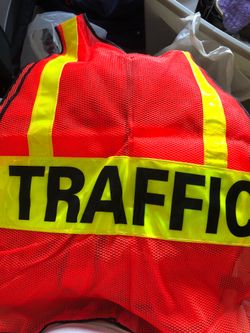 Traffic vest for enforcement agent