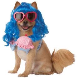 NWT PUP-A-RAZZI Cupcake Girl Katy Perry Dog Costume Size S,M,L