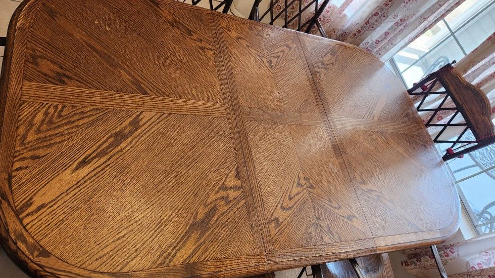 Natural Hardwood Dining Table