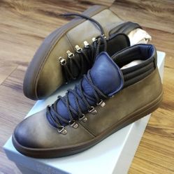 Mercanti Fiorentini army green boots size 10.5