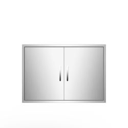 New Outdoor Kitchen Doors 33W x 21H Inch, Stainless Steel Flush Mount BBQ Access Door for Outdoor Kitchen Cabinet Grill Station or BBQ Island(B571)