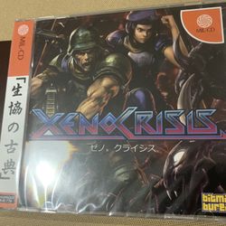 SEGA DREAMCAST XENO CRISIS W/OBI NEW & SEALED JAPANESE IMPORT-REGION FREE With Postcard Art