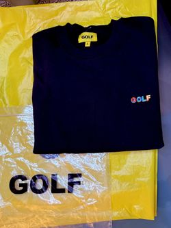 GOLF WANG  Multi -  3D  Embroidered Logo Crew Neck Sweat Shirt Size L