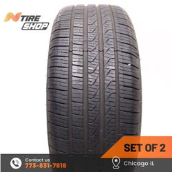 Set of 2 Used  9/32  225/40R18  92H  Pirelli  Cinturato P7 All Season MOE Run Flat