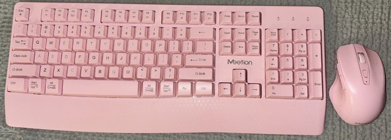 Meetion pink wireless Keyboard