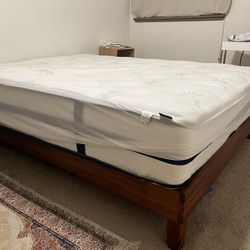 Queen Bed frame and Mattress 