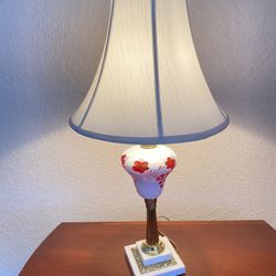 19th Century Boston Sandwich  Glass Lamp