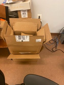 Sturdy cardboard boxes