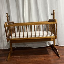 Wooden Baby Cradle