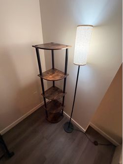 standing light , storage corner