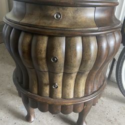 Wood Side Table End Table 