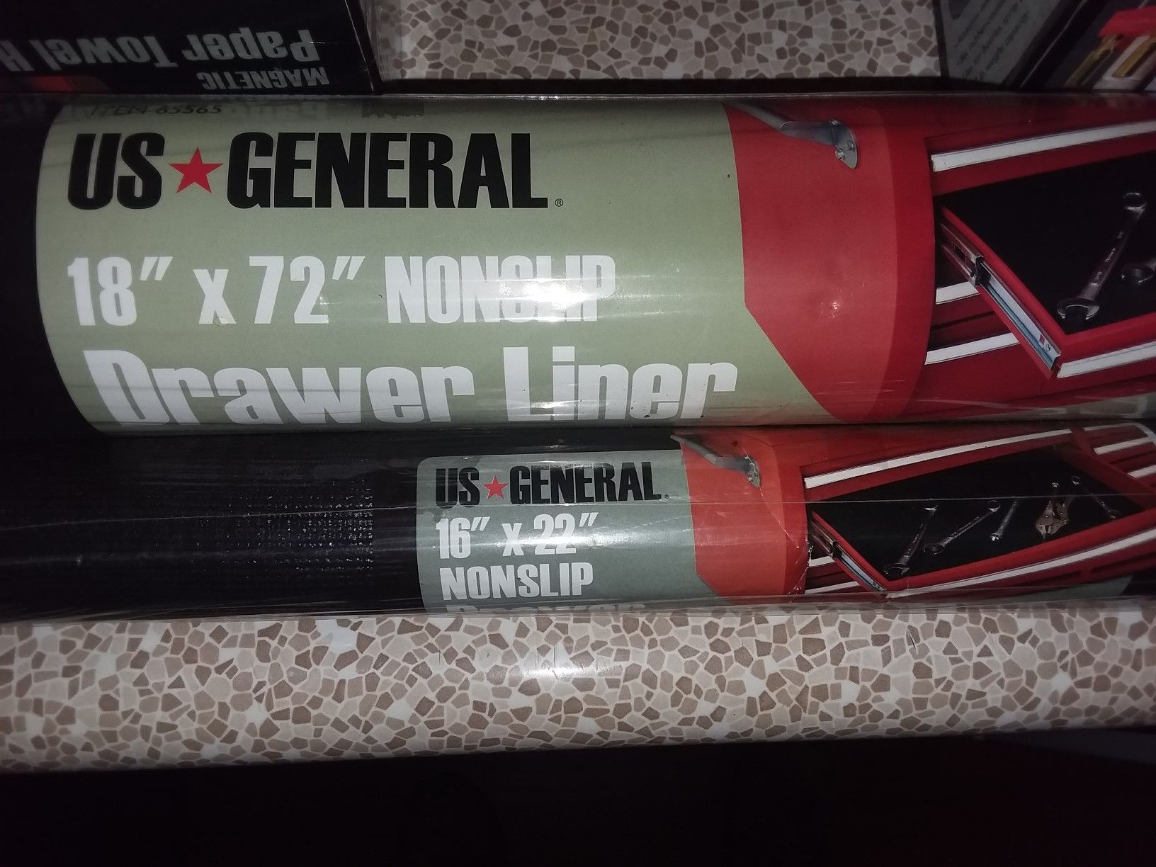 US General 18 in x 72 in Nonslip Toolbox Solid Liner