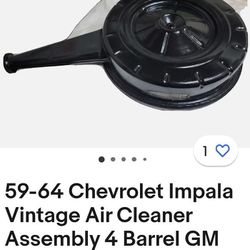 59-64 Chevy Air Cleaner Assembly