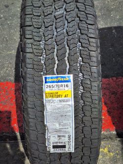 265 70 16 GOODYEAR WRANGLER TERRITORY AT