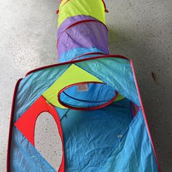 Toddler Pop Up Tunnel And Ball Pit Tent Set