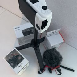 Sony Zv1 YouTube Photography Camera With Extra Battery Rode Microphone Jonny Tripod