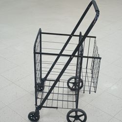 Black Shopping Folding Cart