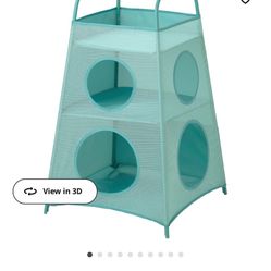 IKEA TIGERFINK Storage with compartments, turquoise. Toy Storage