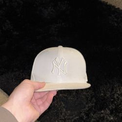 New Era MLB Authentic New York Yankees 59Fifty Fitted All White Hat 7  1/8