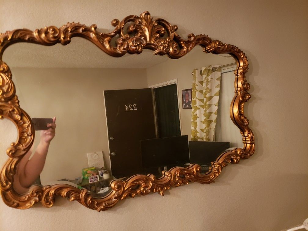 Bronze/Gold Mirror 27"x39" for Sale in Long Beach, CA OfferUp