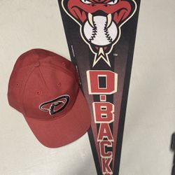 Dbacks Hat & Pennant 
