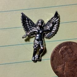 Angel/Charub Silver Lapel Pin/Pendant
