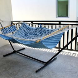 2-Person Hammock with Metal Stand